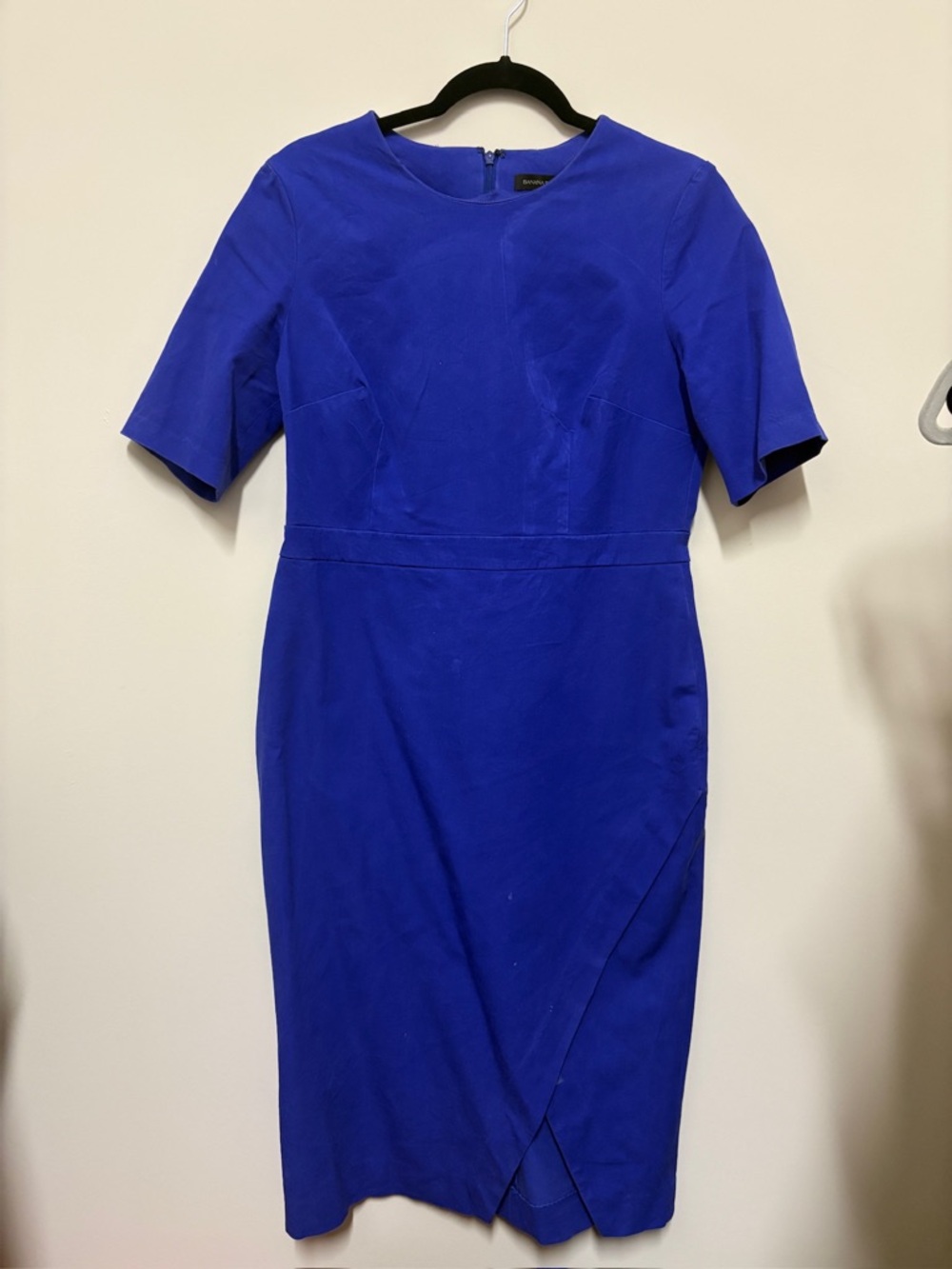 Banana Republic Cobalt Blue Midi Sheath Dress